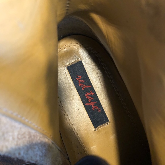 Men’s Red Tape Brown Leather Zip Up Boots/ Size 9 - Picture 10 of 15